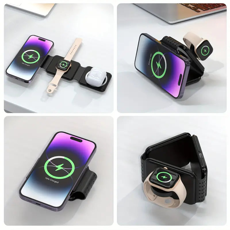 Wireless Charger 3 in 1 Android & Apple
