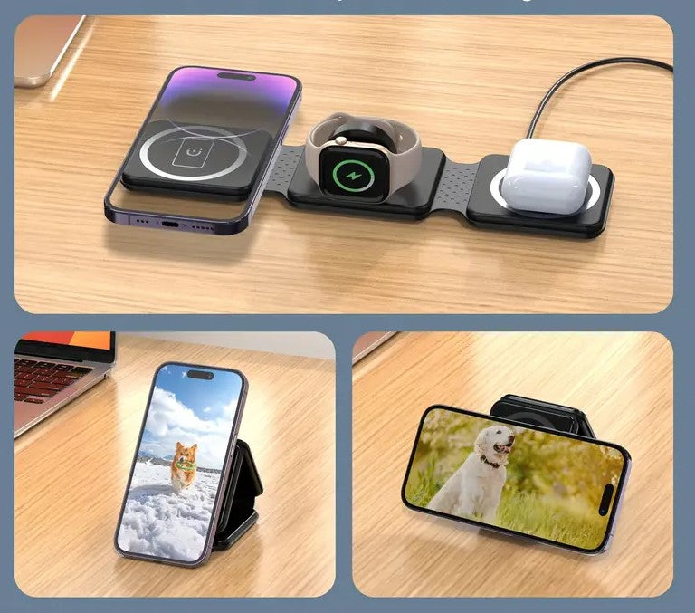 Wireless Charger 3 in 1 Android & Apple